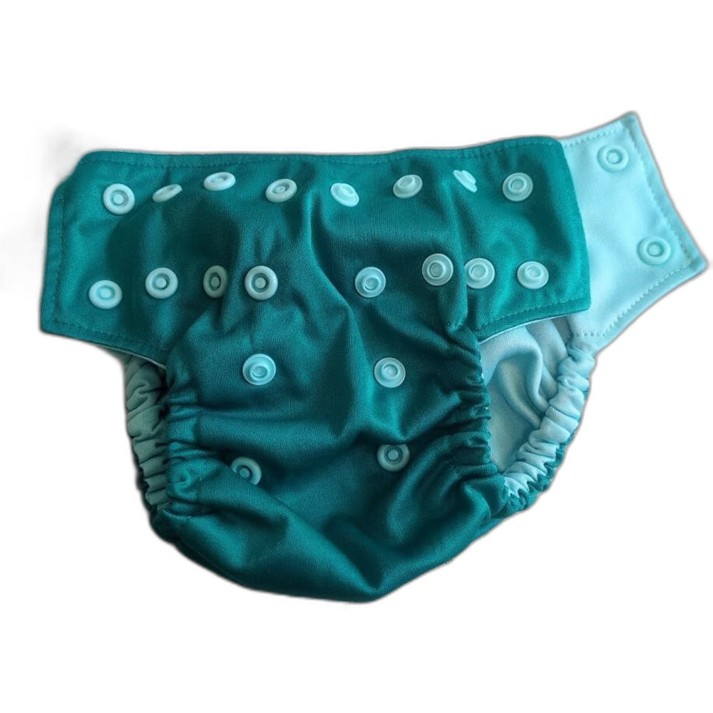 Bella Luna Pocket Cloth Diaper Small Green Blue No Insert